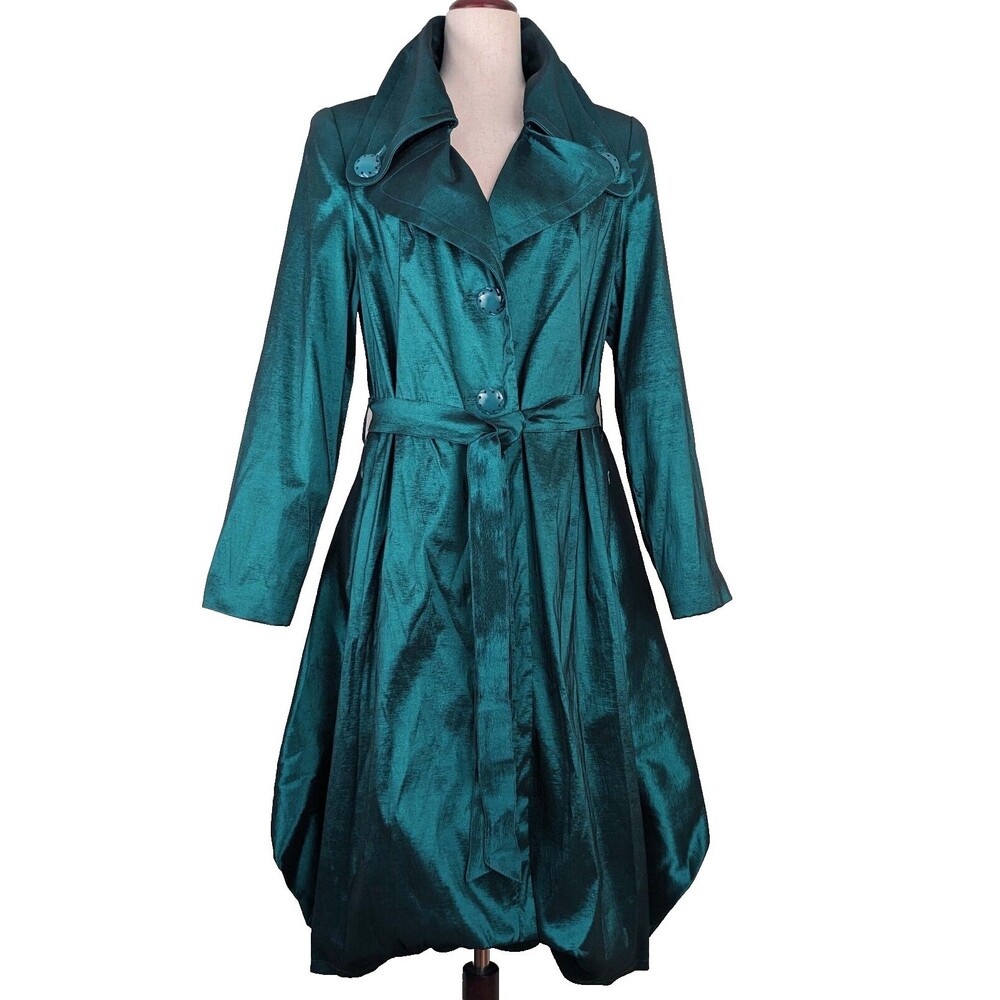 Terramina Teal Green Metallic Fit 'N Flare Women's 18 Party Dress